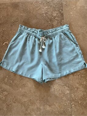 Hang Ten Light Blue Drawstring Waist Casual Shorts